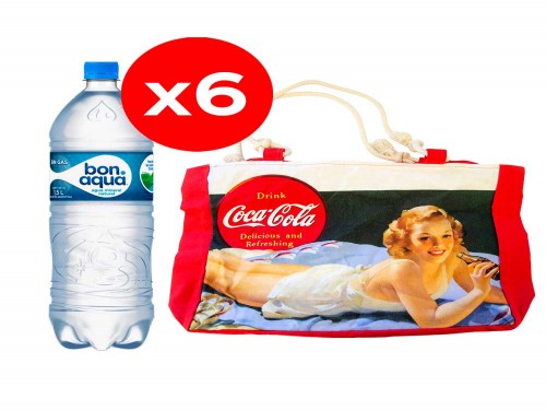 Bonaqua 1.5 L Sin Gas x6 + Bolso Verano Coca-Cola