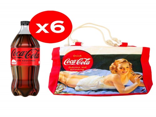 Coca-Cola Sin Azúcar 1.5 L x6 + Bolso Verano Coca-Cola