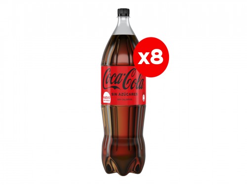 Coca-Cola Sin Azúcares 2.25 L x8