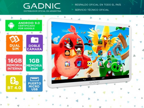 Tablet Gadnic Cygnus Kids 3G Quadcore 16gb 1gb 10" IPS