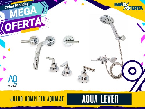 Juego Baño Completo Aqualaf Aqua Lever C/ducha Exterior Cta