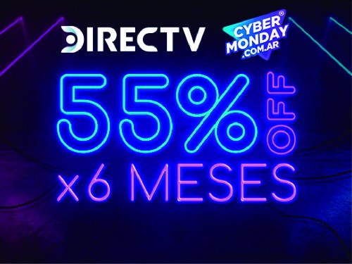 DIRECTV HD: 55% off x 6 meses