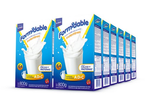 Leche en Polvo 800g x 12 unid. Formidable ENVÍO GRATÍS
