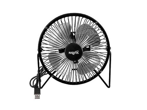 Ventilador USB Metalico para Escritorio PC Notebook Auto 2100 RPM