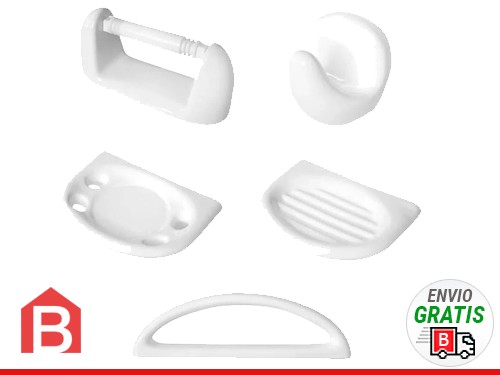 Accesorios para Baño Daccord Sena Boutique Blanco 5 Piezas