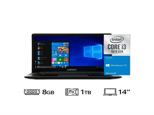Notebook 14" Ci3 1005G1 + RAM 8GB + HDD 1T + Windows 10 - enova