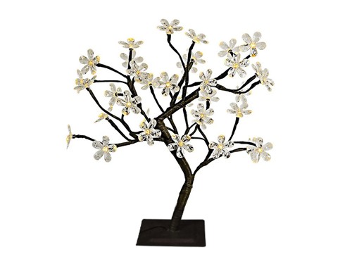 Árbol bonsai con luz led blanco cálida de 45 cm. de alto