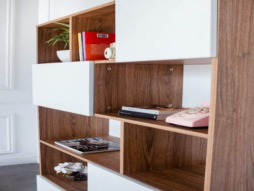 Estantería Combinada Puertas y Estantes