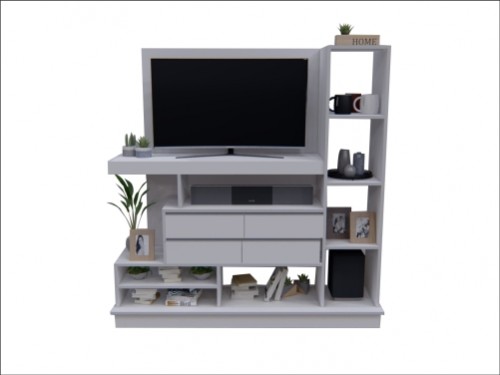 Mural TV con Perfilería de Aluminio EMC