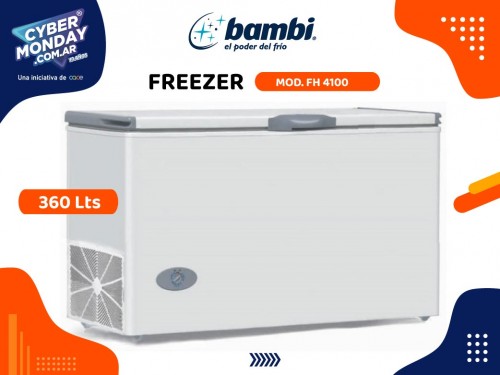Freezer Mod. FH4100, Cap. 360 Lts, 3 funciones, Sist. cierre Seg.Bambi