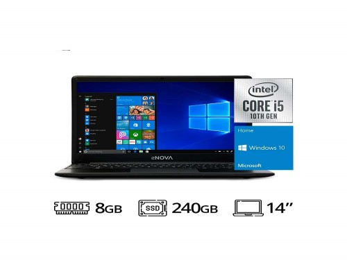 Notebook 14" Ci5 1035G1 + RAM 8GB + SSD 240GB + Windows 10 - enova