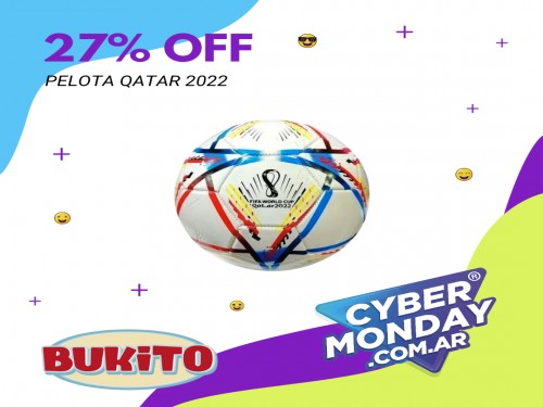 Pelota Fútbol N5 Infantil Mundial Fifa Qatar 2022