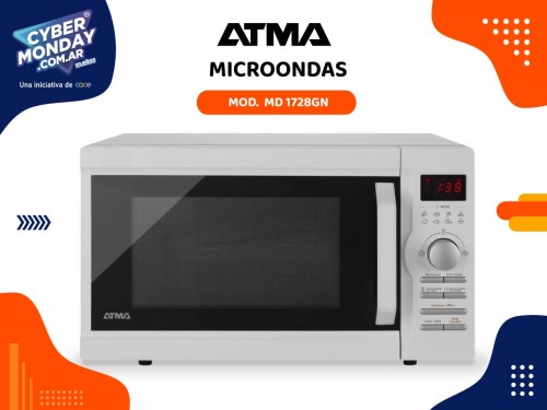 Microondas Mod.MD 1728GN, Cap. 28 Lts, Digital, Con grill, Atma