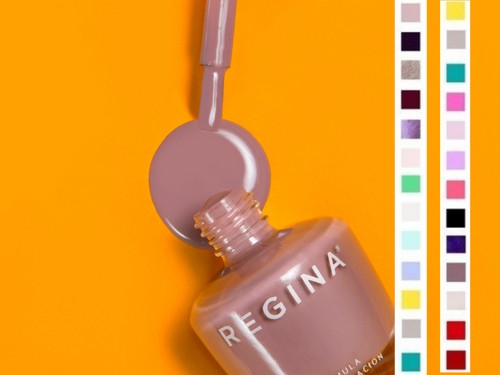 Kit X6 Esmaltes REGINA Color De Uñas Larga Duracion