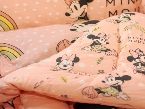 COMBO Acolchado + Sabana CUNA Minnie - PIÑATA - Oficial
