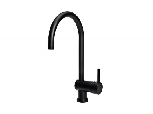 Griferia peirano black velvet monocomando cocina mesada