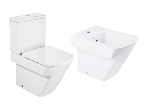 Roca hall combo inodoro deposito bidet asiento caida suave