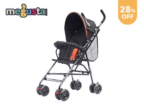 Coche de paseo Tours bebesit color Negro y Naranja