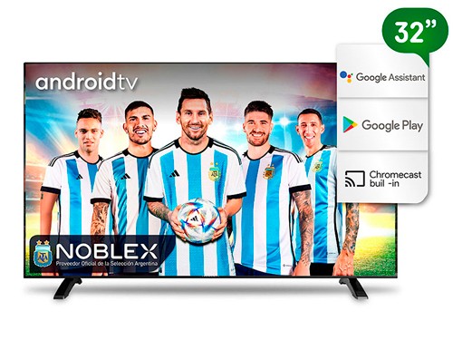 Smart Tv 32" HD Android Tv HDMI USB Netflix Youtube Noblex