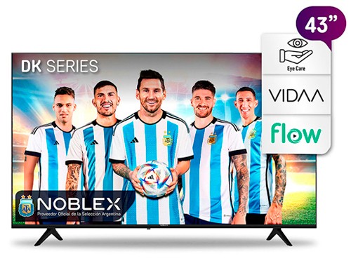 Smart Tv 43" Full HD Vidaa HDMI USB Netflix Youtube Flow Noblex