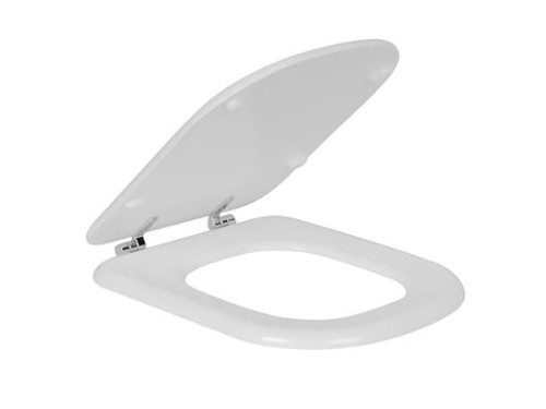 Asiento Ferrum Bari Blanco Con Herraje Cromo TKXMC