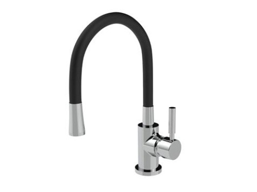 Griferia de Cocina Monocomando Estalgrif Top Flex Negro 581/050-10