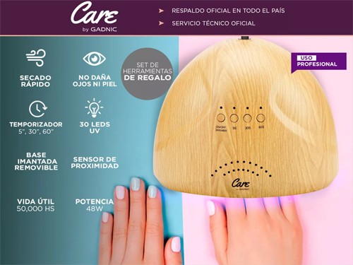 CABINA GADNIC UVLED 48 WATTS CON ACCESORIOS  BAMBOO