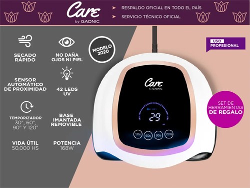 CABINA GADNIC UVLED 168 WATTS CON ACCESORIOS Y LUZ PROTECTORA