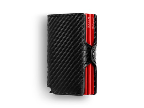 BILLETERA WALLA CARBONO DOBLE CON PROTECTOR RFID