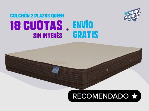 Colchón 2 plazas y media Espuma alta densidad Donatello 160x200