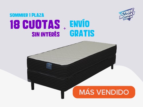 Somier 1 plaza Espuma Foam center 80x190