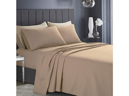 Juego de Sabanas Hotelera Microfibra Super Soft Vison OscuroKing Size
