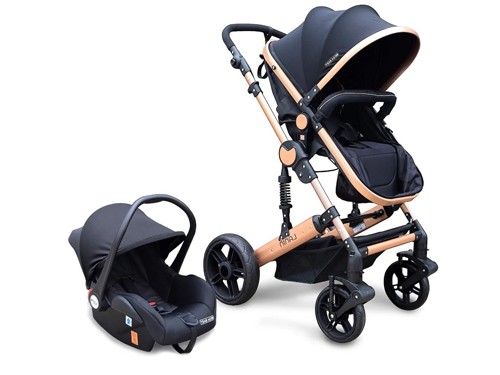Coche Mega Baby Lanin  Convertible 3 En 1 Liviano Con Huevito Moises