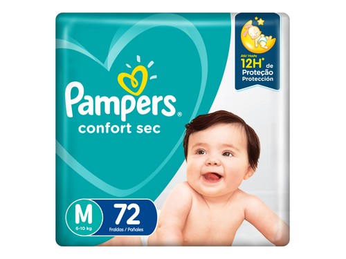 Pampers Confortsec Mediano X72