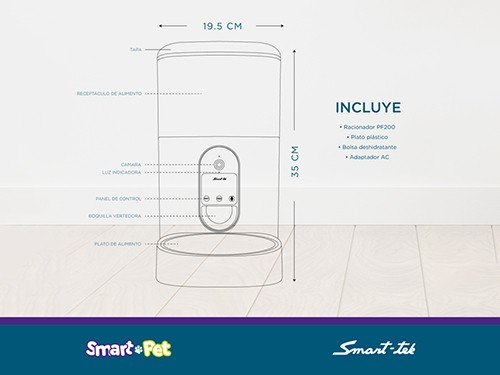 Comedero Automatico Alimento Mascotas Digital Voz