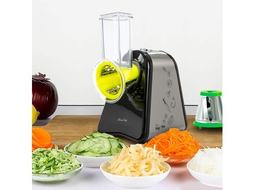 Rallador Electrico Easy Chop Rebanador 4 Accesorios Queso