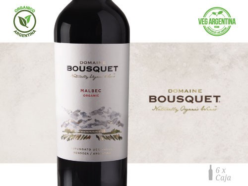 Vino Malbec Premium Organico 6x750 ml. Domaine Bousquet