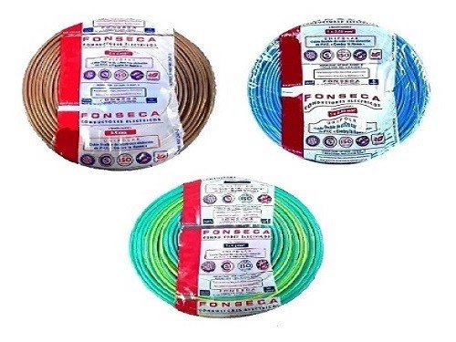 Cable Unipolar Normalizado 2,5mm Pack x 3 Rollos de 100m c/u Fonseca