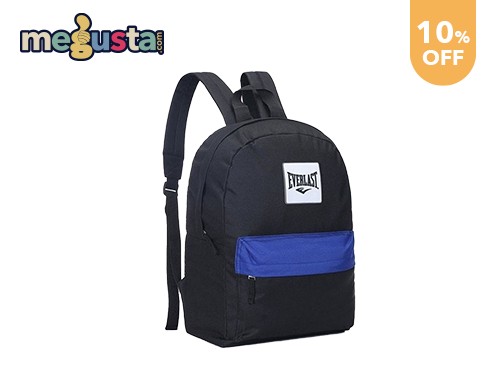 Kit Escolar Mochila Everlast Negra 11473 + Útiles Escolares