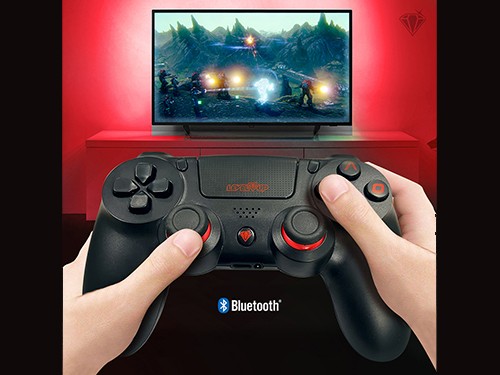 Joystick Inalámbrico Level Up Goliath Negro Y Rojo