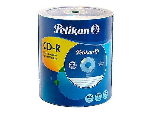 Cd-r Pelikan - 52x/700 Mb - Bulk 100 Unid