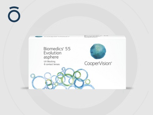 Biomedics 55 Evolution Asféricos de CooperVision para uso mensual