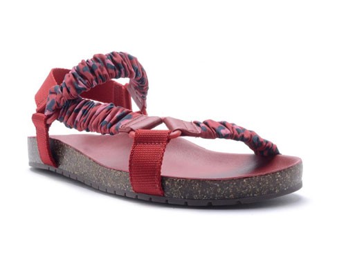 Sandalia A Pie en textil estampado - Cassia