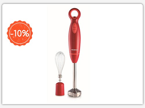 Licuadora de Mano 600W Roja PE-LM322 Peabody