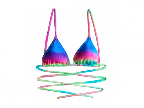 Corpiño bikini Vera Sky de lycra, para tu viaje mundial, Loveafrica.