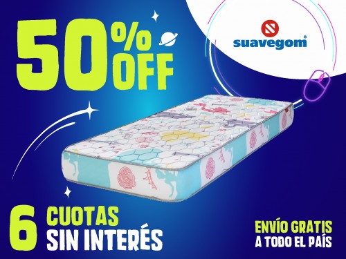 Colchón Suavegom Princesa 190x080 1 plaza