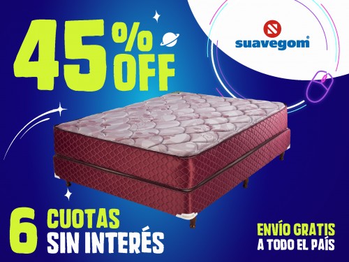 Sommier Suavegom Cardiff 190x140 2 Plazas