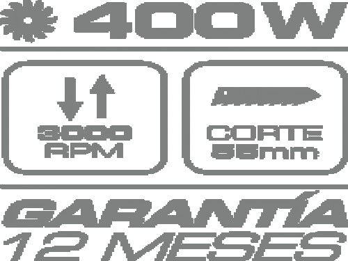 Sierra caladora de 400W mod SCA-400 -Daihatsu