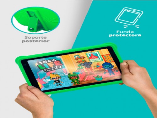 Tablet para niños 7 Pulgadas IPS  2GB 32GB Funda Silicona Android 12