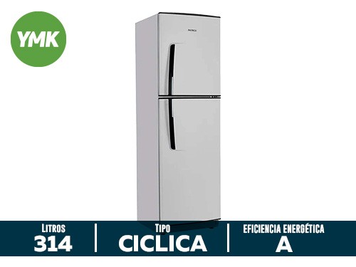 Heladera Patrick 300 Litros Silver Ciclica Freezer Xxl Hpk136M00S01 C